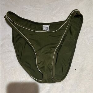 Body Glove Khaki Bikini Bottom with White Trim